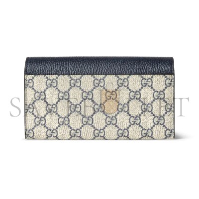 GUCCI BI-COLOR GG MARMONT CONTINENTAL WALLET ‎45611617WAG4041 (19*10*3.5cm)