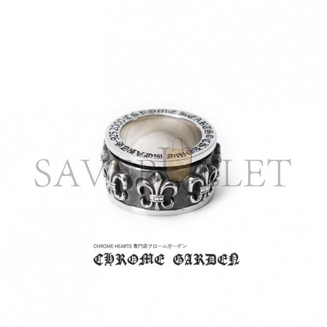 CHROME HEARTS BS FLEUR SPINNER RING