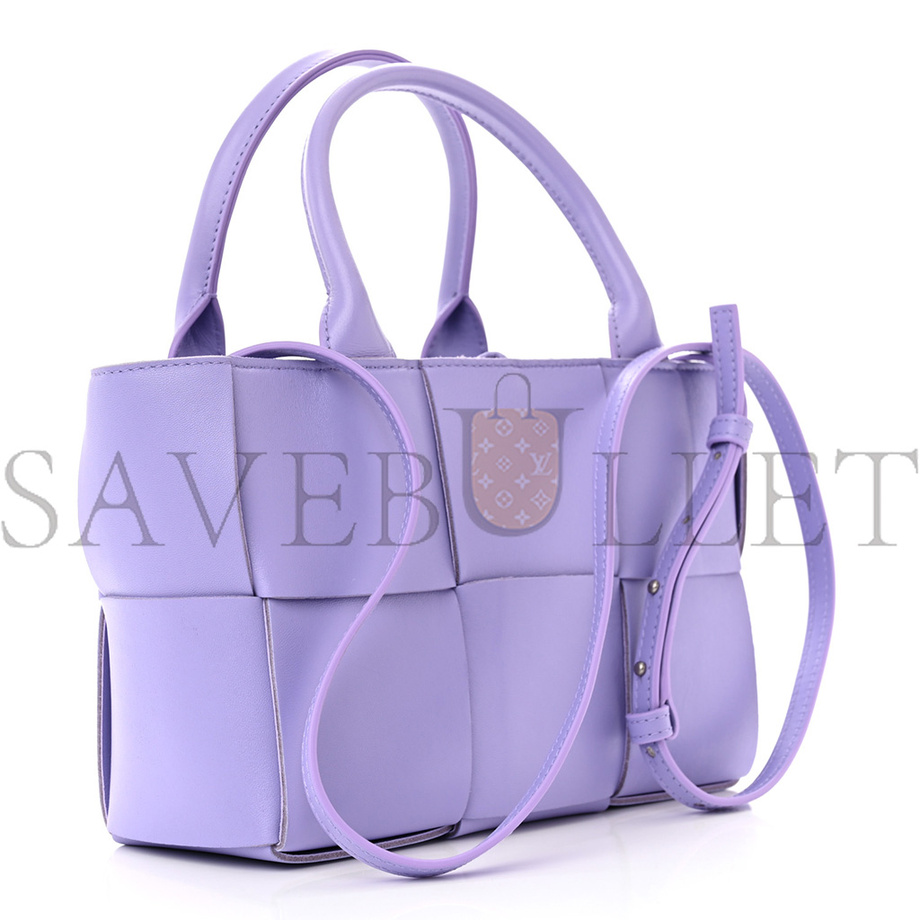 BOTTEGA VENETA NAPPA INTRECCIATO MINI ARCO TOTE WISTERIA  (25*17*9cm)