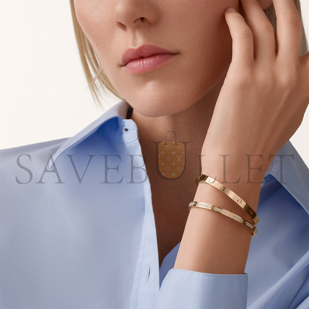 CARTIER  LOVE BRACELET, SMALL MODEL, PAVED N6710717