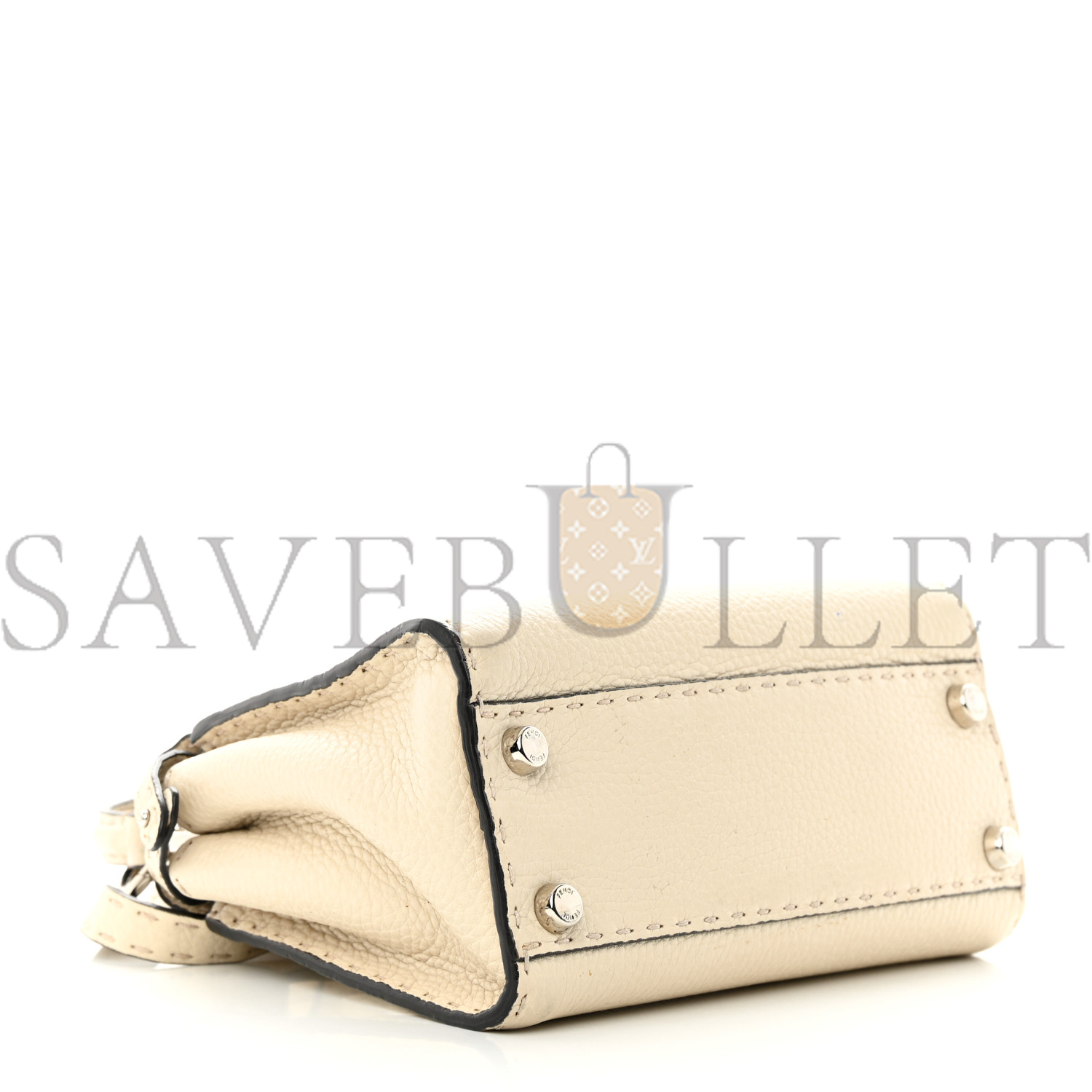 FENDI CUOIO ROMANO SELLERIA MINI PEEKABOO ICONIC SATCHEL LATTE (23*17*12cm) FENDI CUOIO ROMANO SELLERIA MINI PEEKABOO ICONIC SATCHEL LATTE (23*17*12cm)
