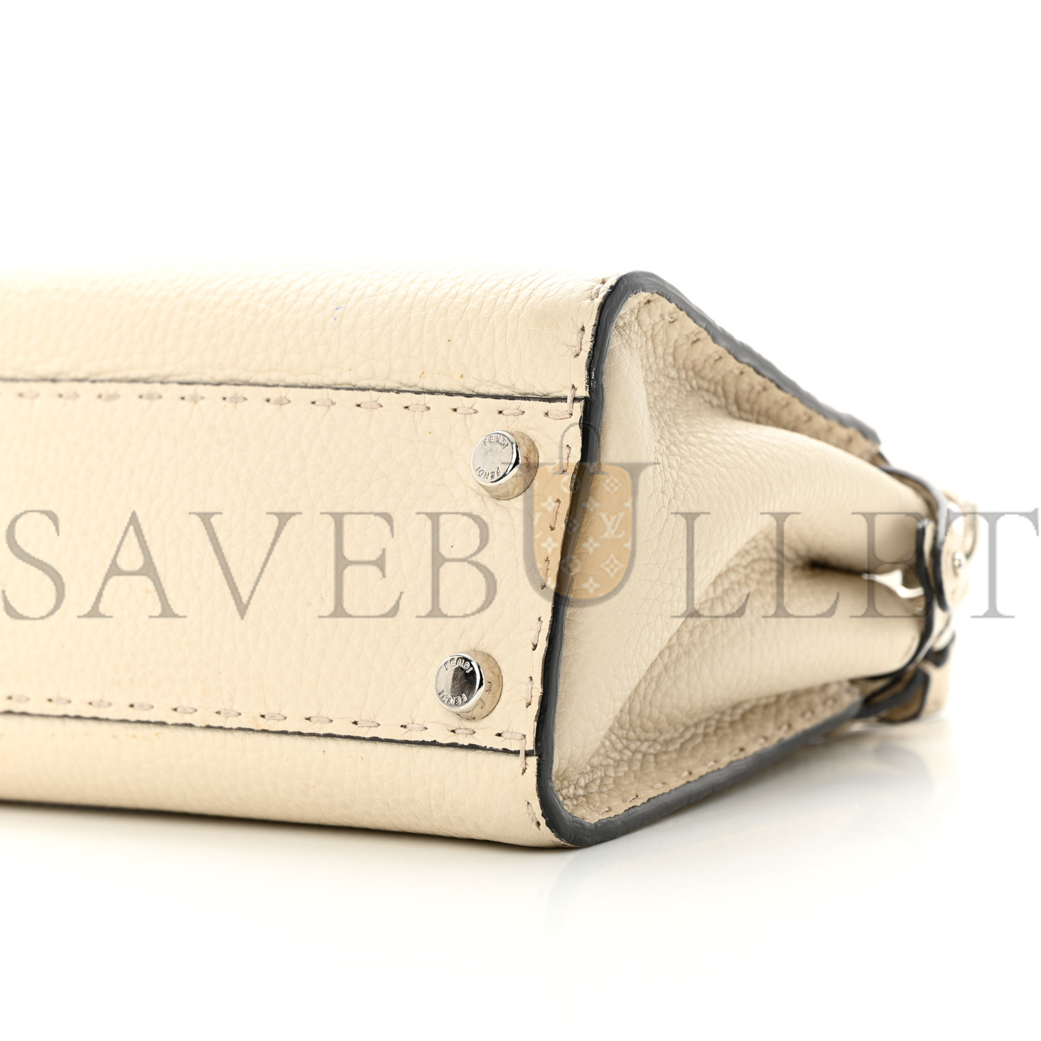 FENDI CUOIO ROMANO SELLERIA MINI PEEKABOO ICONIC SATCHEL LATTE (23*17*12cm) FENDI CUOIO ROMANO SELLERIA MINI PEEKABOO ICONIC SATCHEL LATTE (23*17*12cm)