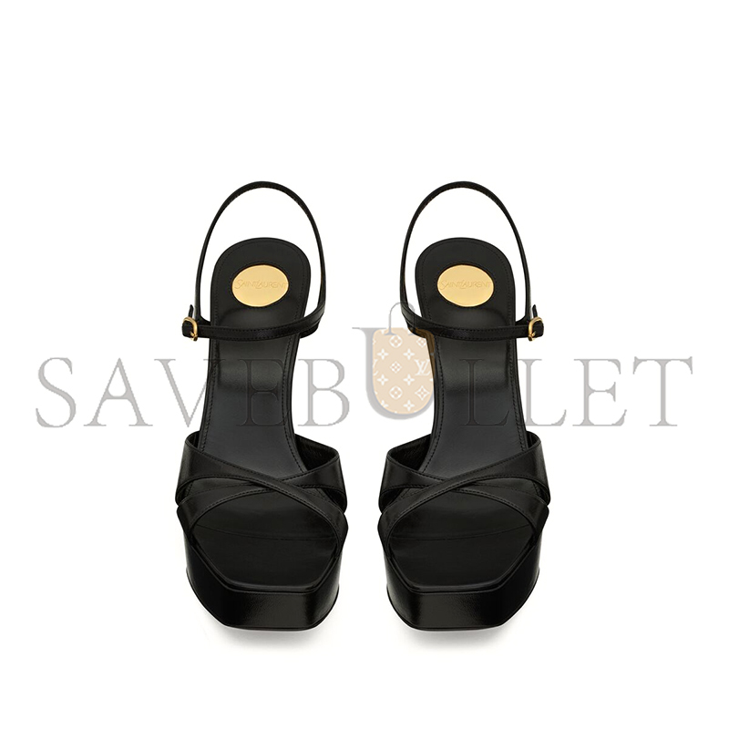 YSL DEBBIE PLATFORM SANDALS IN SMOOTH LEATHER 820579AACSQ1000 YSL DEBBIE PLATFORM SANDALS IN SMOOTH LEATHER 820579AACSQ1000