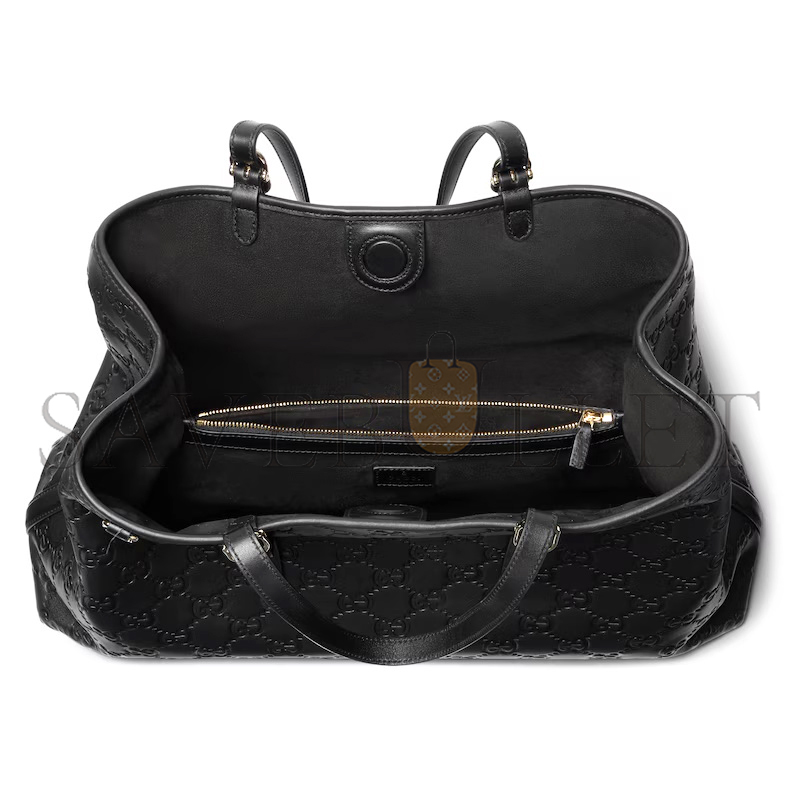 GUCCI GG EMBLEM LARGE TOTE BAG ‎‎815213AAFDV1000 (38*25*15cm)