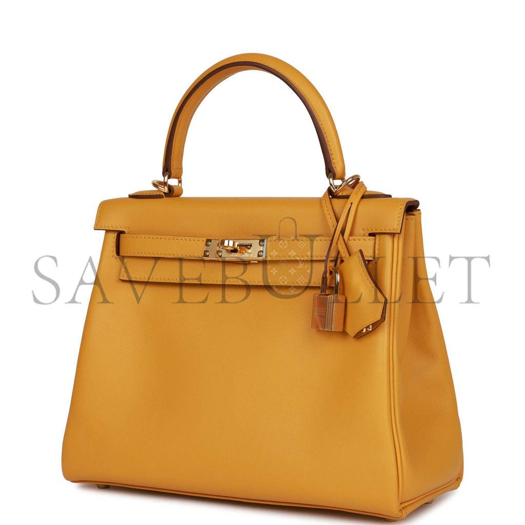 HERMES KELLY RETOURNE 25 IN & OUT NATA SWIFT PALLADIUM HARDWARE HANDMADE(25*17*7cm)