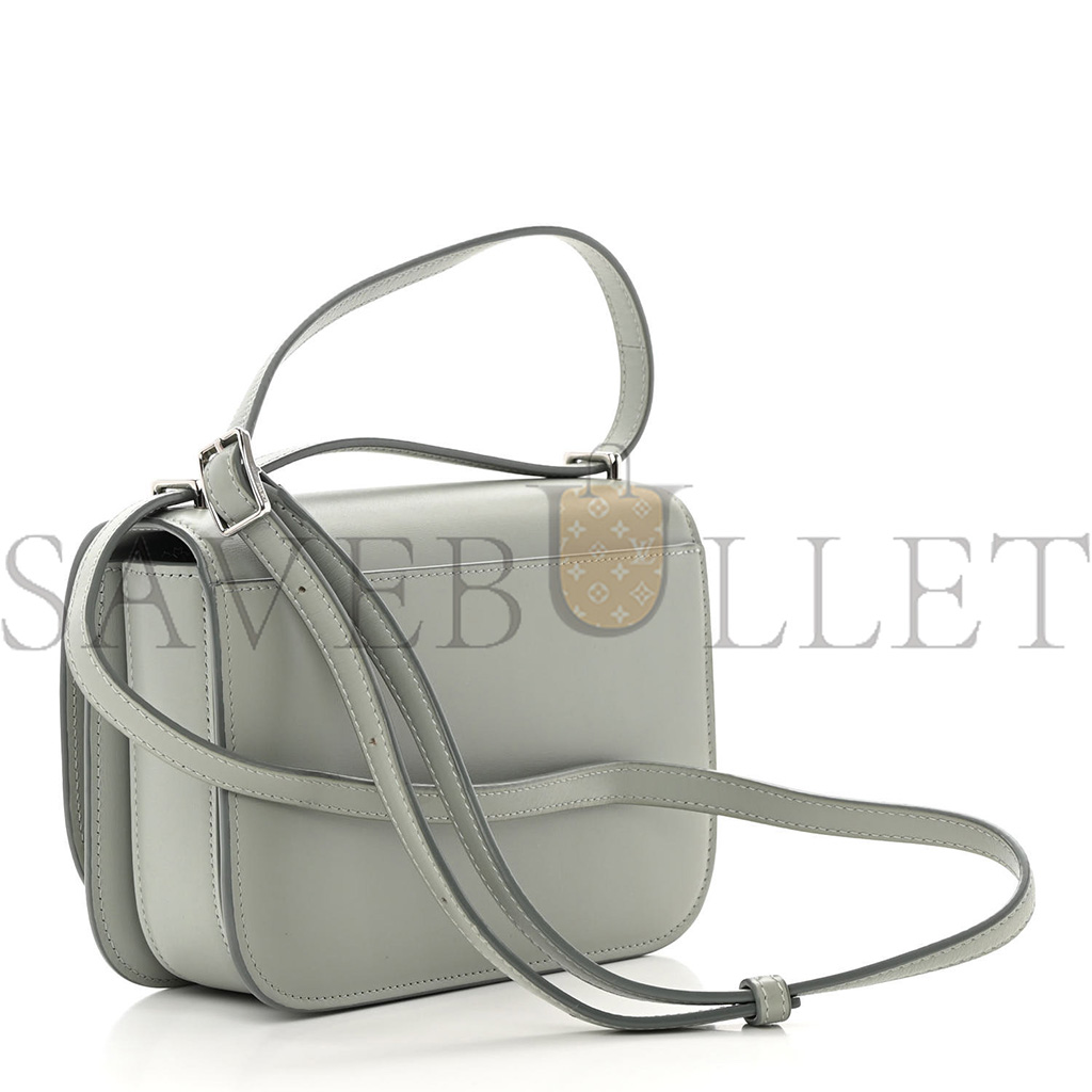 LOEWE SILK CALFSKIN SMALL GOYA BAG GRAY (19*13*6cm)