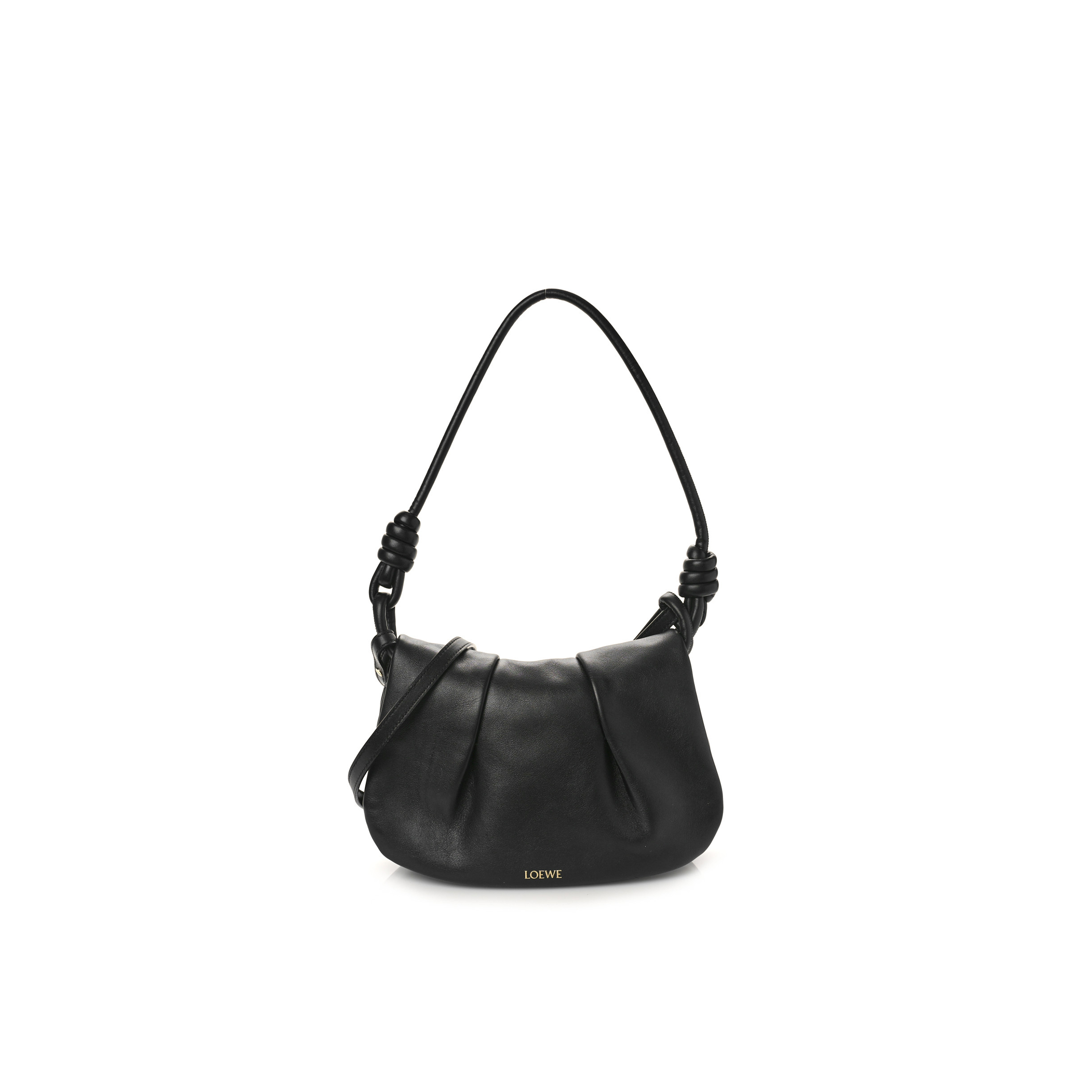 LOEWE SHINY NAPPA CALFSKIN PASEO SATCHEL BLACK (27*18*6cm)