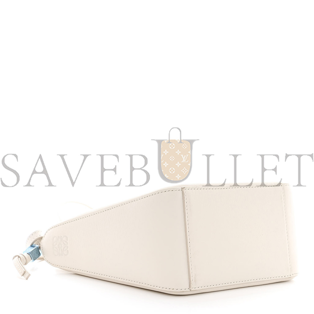 LOEWE CALFSKIN MINI HAMMOCK HOBO SOFT WHITE (17*15*10cm)