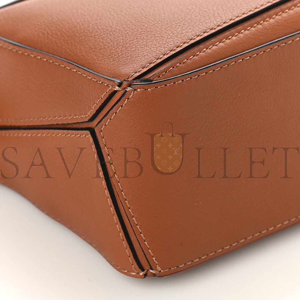 LOEWE CALFSKIN MINI PUZZLE BAG TAN (18*12.5*8cm)