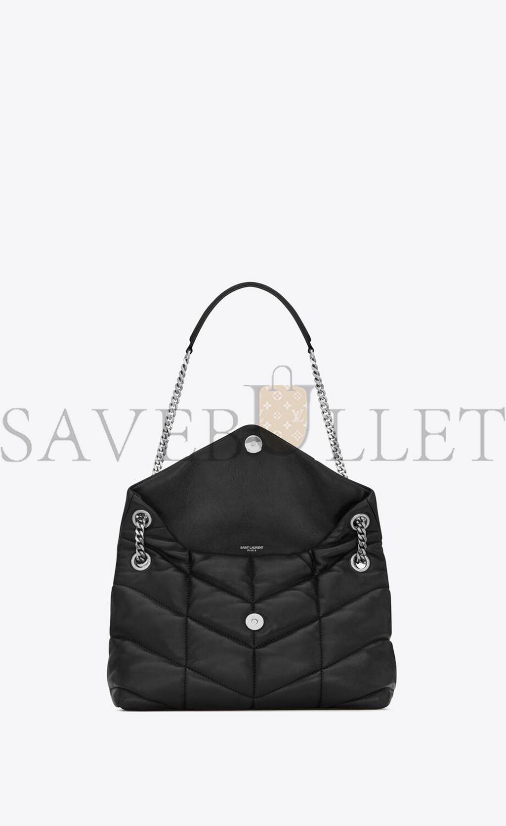 YSL PUFFER SMALL CHAIN BAG IN QUILTED LAMBSKIN 5774761EL001000 (29*17*11cm)