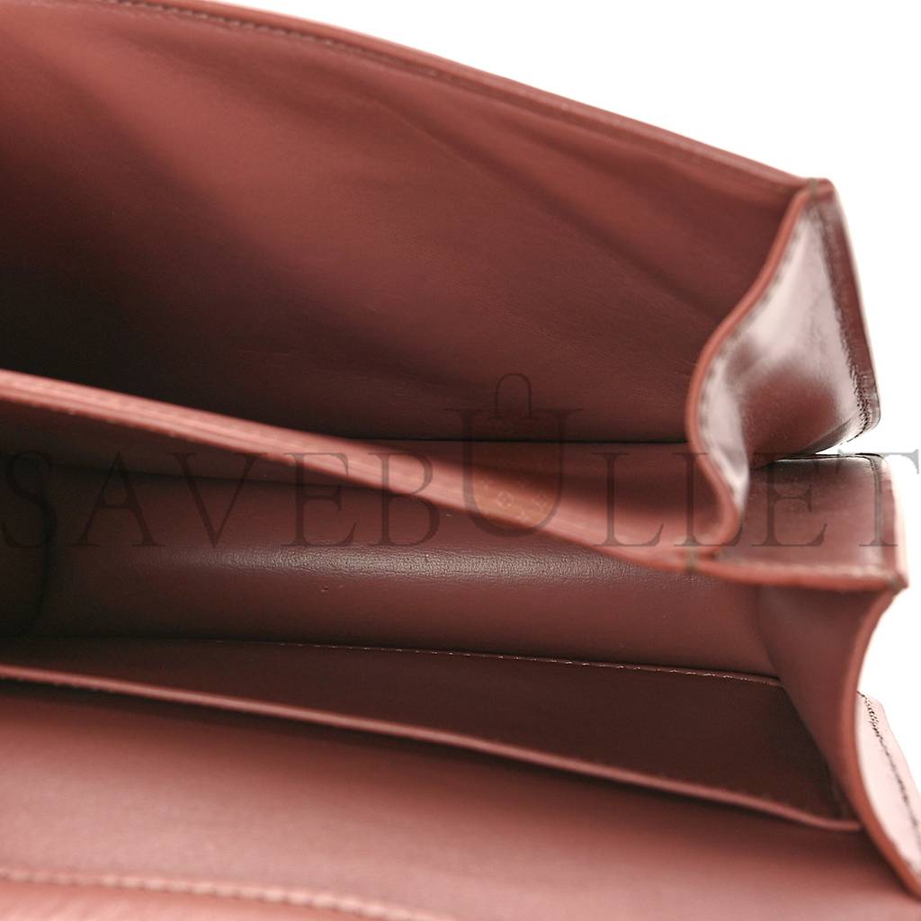 CELINE BOX CALFSKIN TEEN CLASSIC BOX FLAP BAG ANTIQUE ROSE (18*15*6cm) CELINE BOX CALFSKIN TEEN CLASSIC BOX FLAP BAG ANTIQUE ROSE (18*15*6cm)