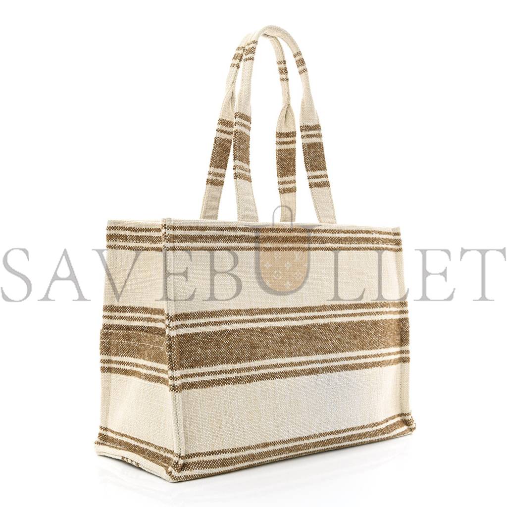 CELINE CANVAS CALFSKIN JACQUARD CABAS TOBACCO TAN (41*29*17cm) CELINE CANVAS CALFSKIN JACQUARD CABAS TOBACCO TAN (41*29*17cm)