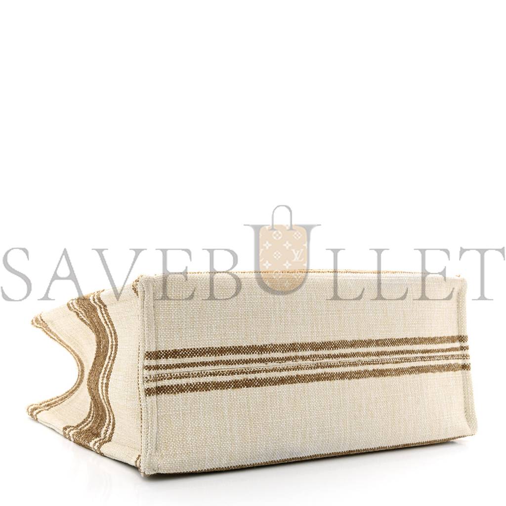 CELINE CANVAS CALFSKIN JACQUARD CABAS TOBACCO TAN (41*29*17cm) CELINE CANVAS CALFSKIN JACQUARD CABAS TOBACCO TAN (41*29*17cm)