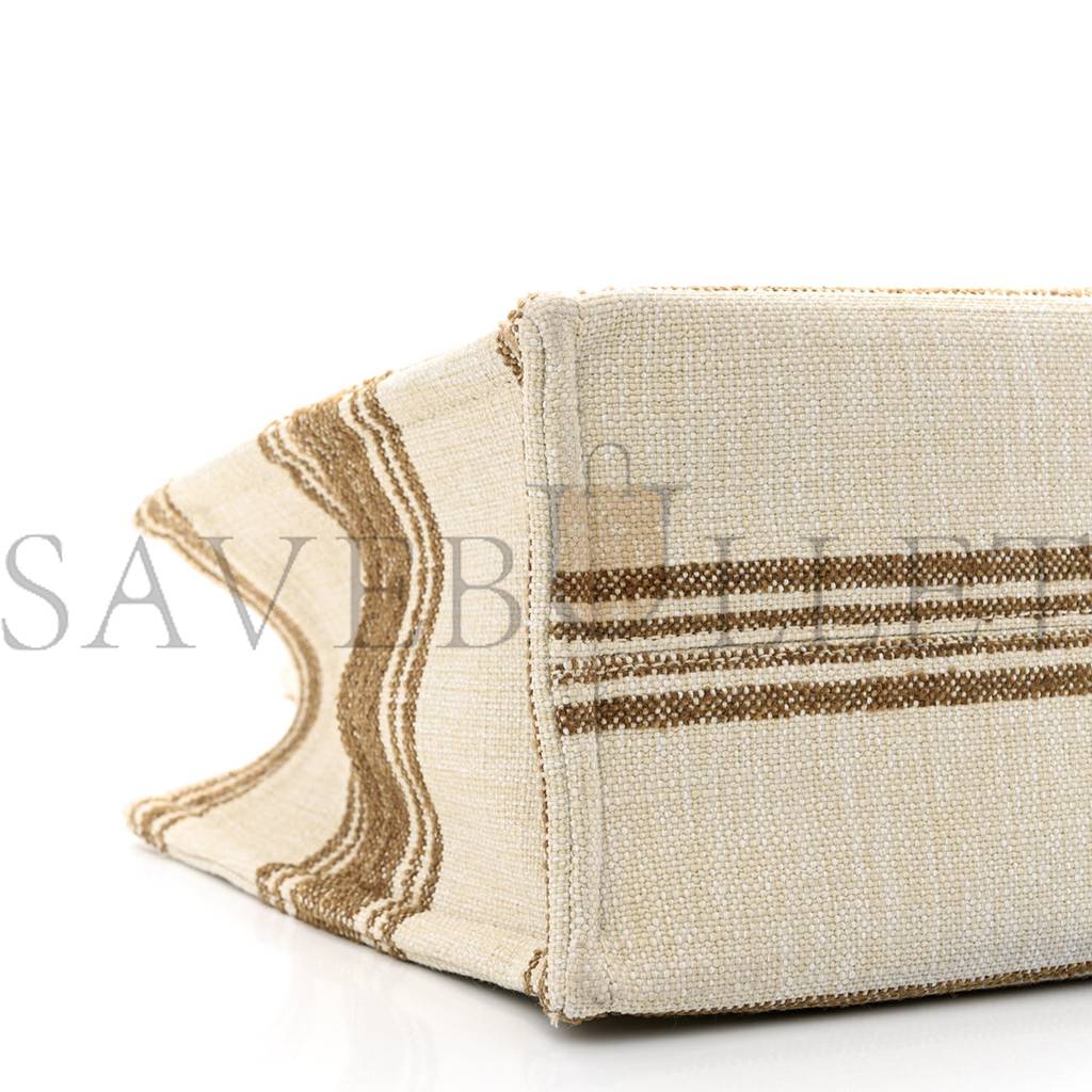 CELINE CANVAS CALFSKIN JACQUARD CABAS TOBACCO TAN (41*29*17cm) CELINE CANVAS CALFSKIN JACQUARD CABAS TOBACCO TAN (41*29*17cm)