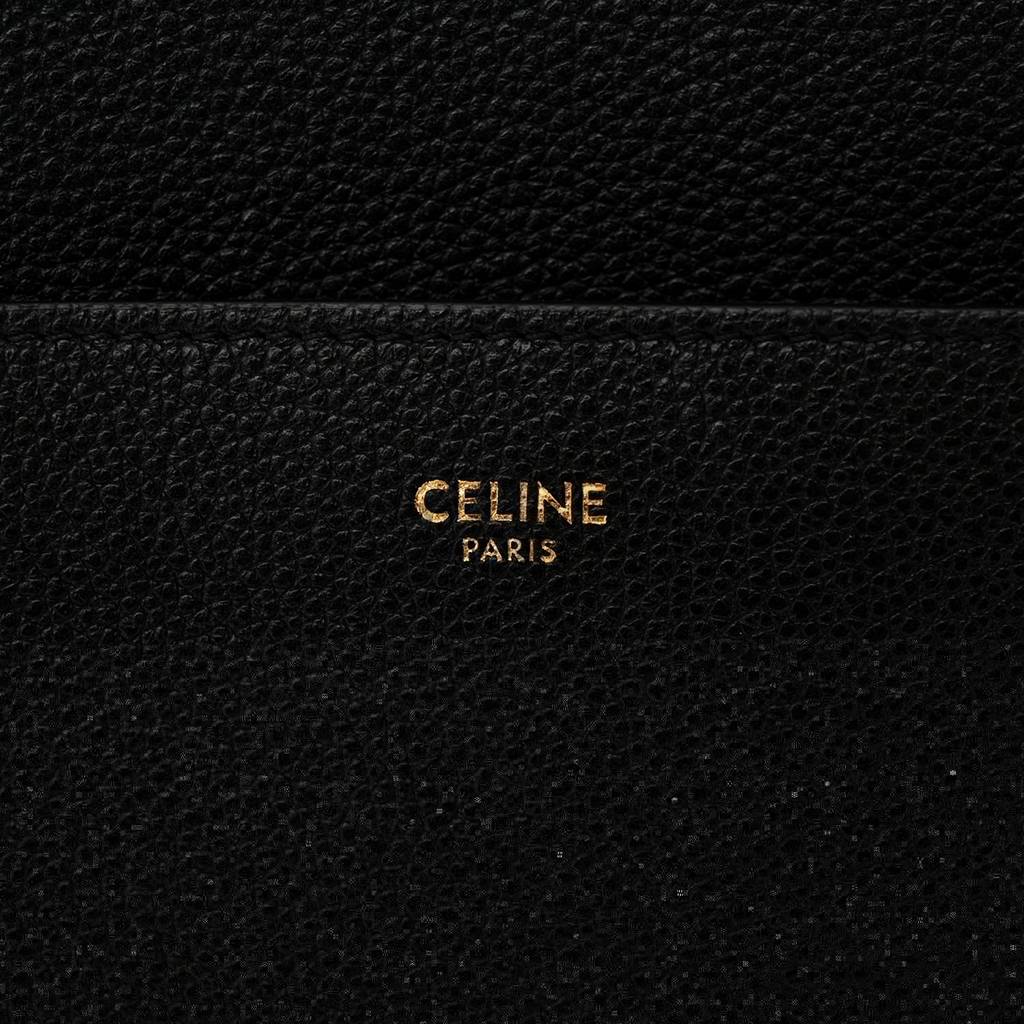 CELINE SOFT GRAINED CALFSKIN SANGLE BUCKET BAG BLACK (33*23*15cm) CELINE SOFT GRAINED CALFSKIN SANGLE BUCKET BAG BLACK (33*23*15cm)