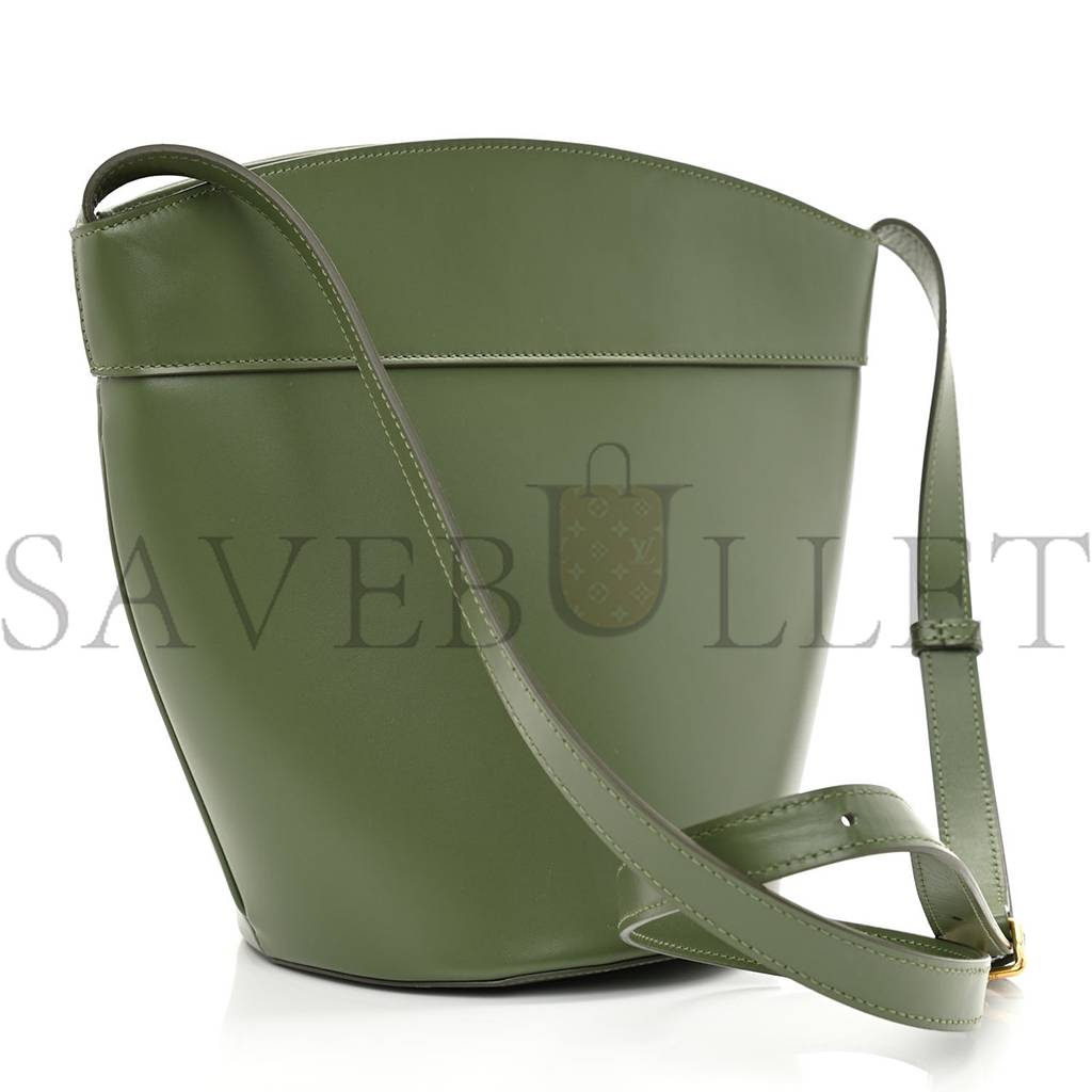 CELINE CALFSKIN CRECY BUCKET BAG GREEN (23*15*15cm) CELINE CALFSKIN CRECY BUCKET BAG GREEN (23*15*15cm)