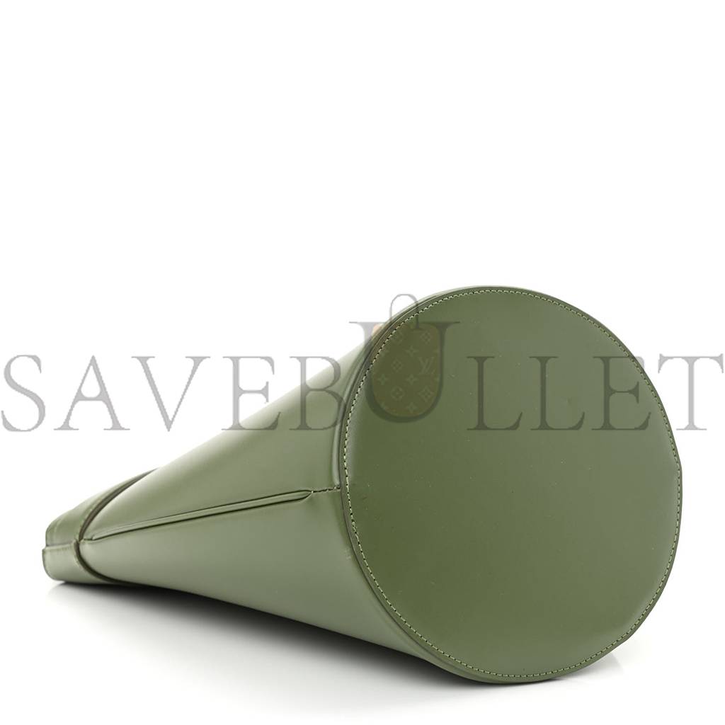 CELINE CALFSKIN CRECY BUCKET BAG GREEN (23*15*15cm) CELINE CALFSKIN CRECY BUCKET BAG GREEN (23*15*15cm)