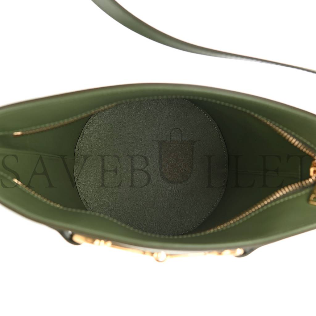 CELINE CALFSKIN CRECY BUCKET BAG GREEN (23*15*15cm) CELINE CALFSKIN CRECY BUCKET BAG GREEN (23*15*15cm)