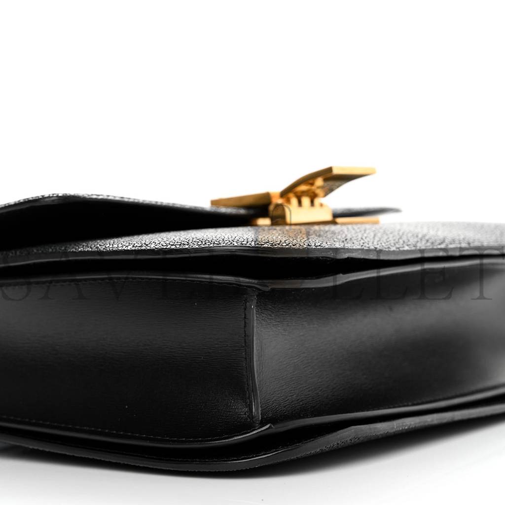 CELINE STINGRAY MEDIUM CLASSIC BOX FLAP BAG BLACK (23*18*8cm)